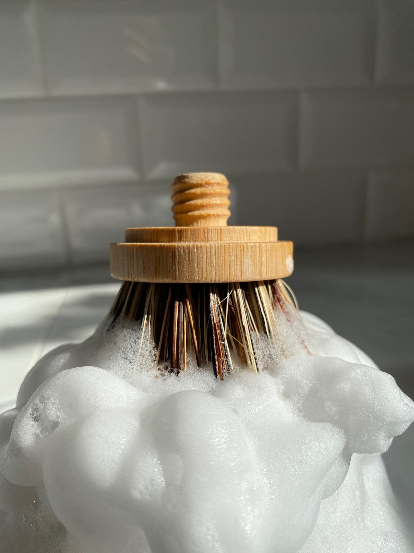 0wastecleaning brush Replacement brush head Replacement brush head - Forever scrubber zero waste-sustainable-refill tablet  magasin zero dechet a Montreal vegan cleaner-pet friendly cleaner